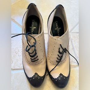 Cole Haan Nike Air Leather Oxford Heels Women’s Size 8